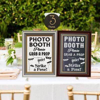 Wedding, Party or Event 16&quot; L X 12&quot; W 2-Sided Photo Booth Props Sign