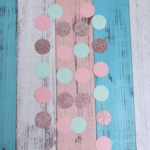 Umiss Paper Circle DOT Hanging Garlands for Holiday Decoration Party Supply