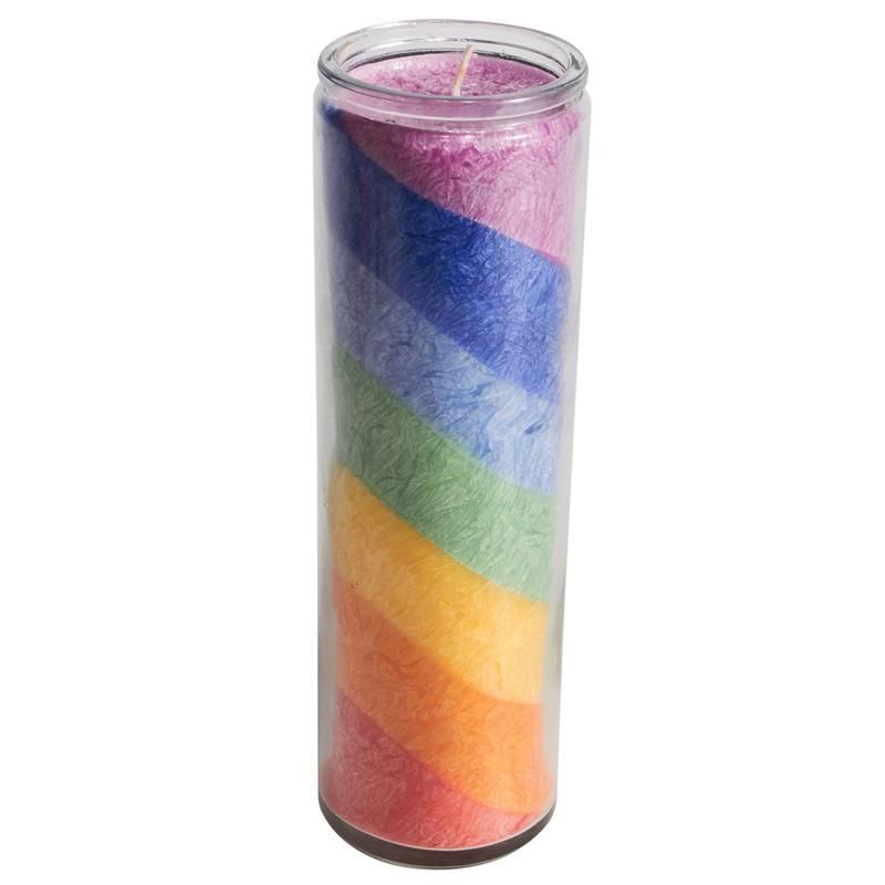 Rainbow Votive Candle Glass Jar Candles Wholesale