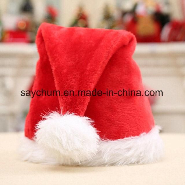Custom Logo Coupon Santa Christmas Hat for Promotion