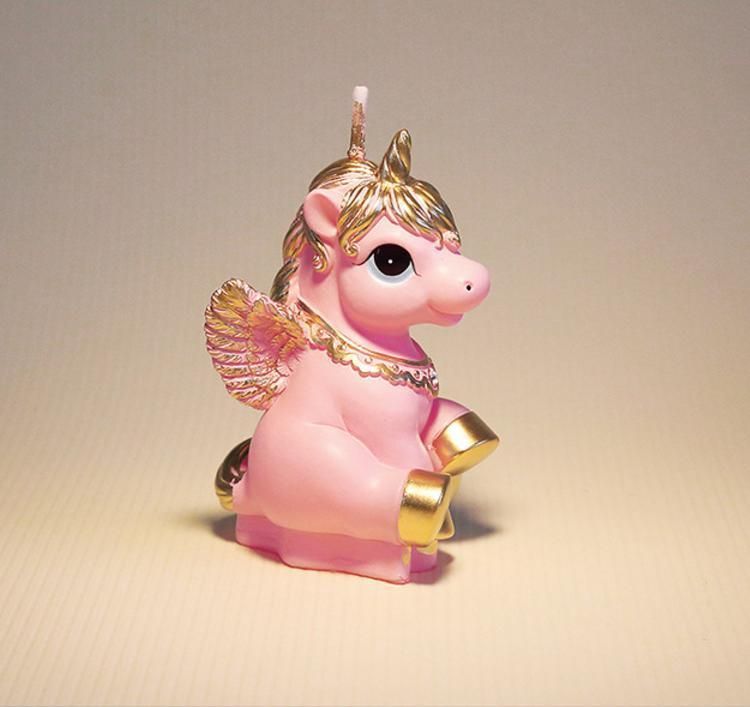 a Child Party Craft Candle Unicorn Birthday Candle