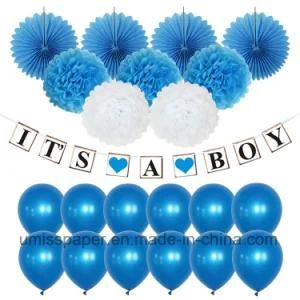Umiss Paper Fan Balloons for Baby Shower Decoration Party Decor OEM