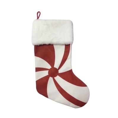 Bulk Xmas Monogrammed Stockings Canvas Sublimation Christmas Stocking
