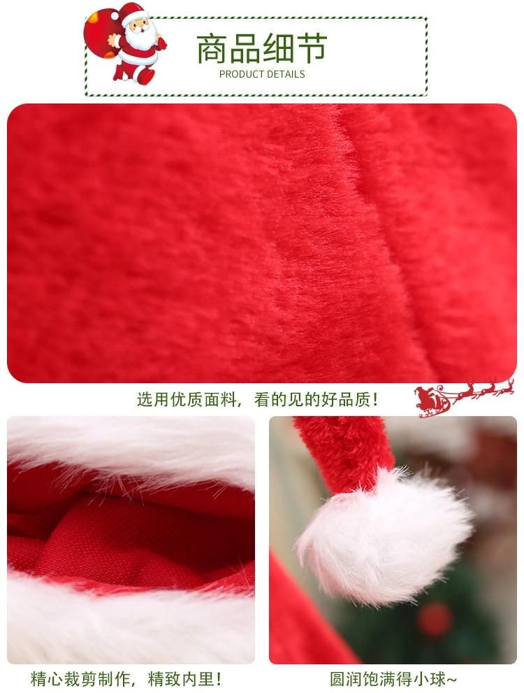 New Product 2019 Home Party Christmas Decorations Long Christmas Santa Hat for Children and Adults