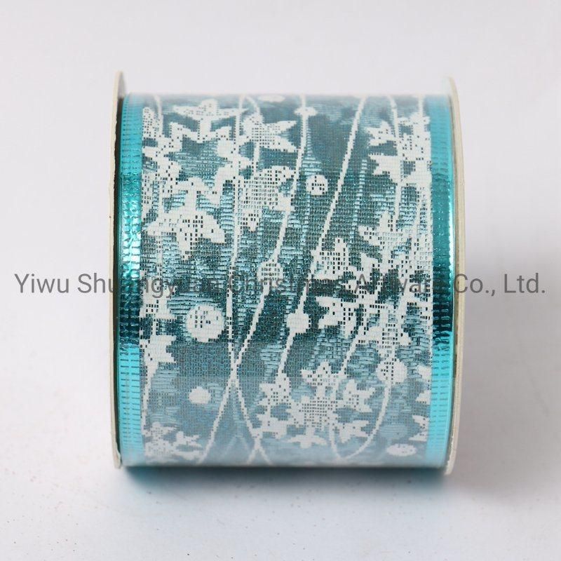Christmas Ribbon Decor for Holiday Wedding Party Decoration Supplies Hook Ornament Craft Gifts