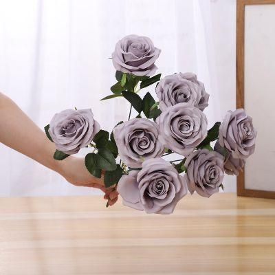 Artificial Real Touch Flower Silk Rose Flower Decorative Artificial Flowers