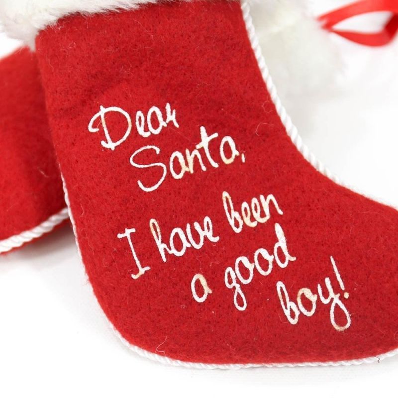 Christmas Decoration Red Felt Hanging Sock