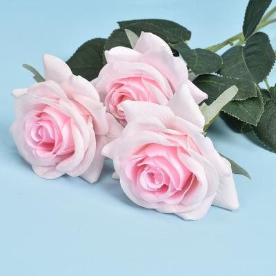 Artificial Flowers Fake Rose, 12PCS Real Touch Silk Rose Flowers DIY for Wedding, Party and Home Decoration