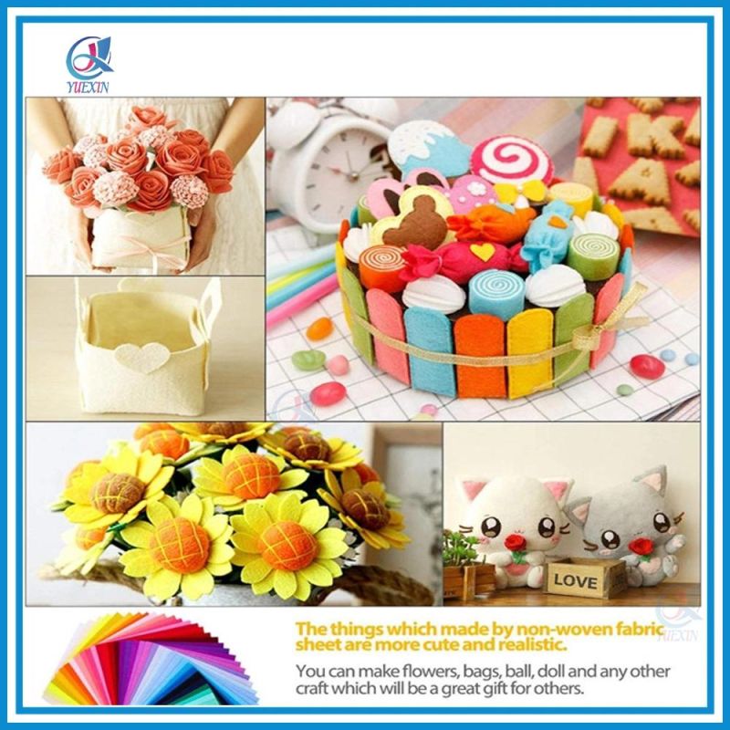 Lowest Price High Quality Polyester Colorful Felt Roll Pieces