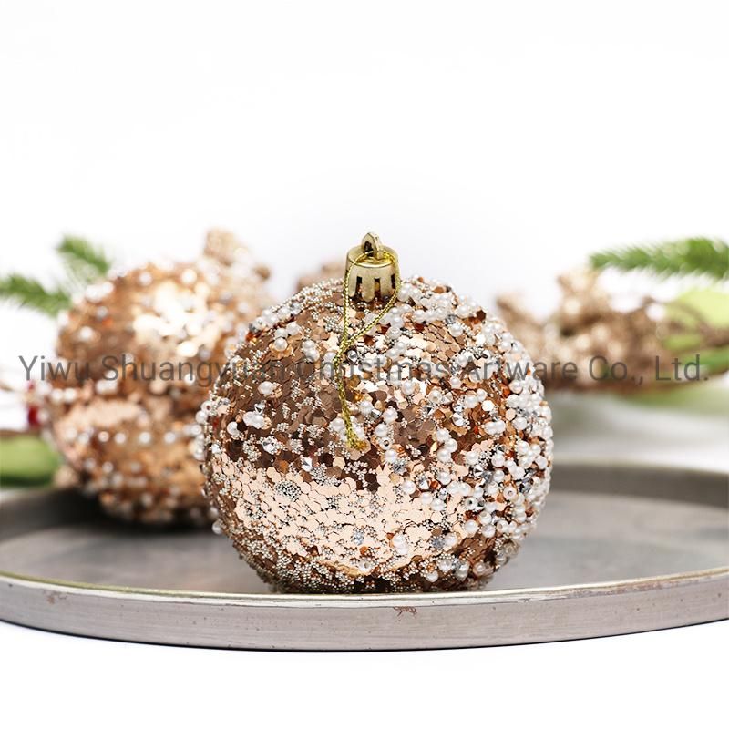 2020 New Design High Sales Christmas Shiny Painted Ball for Holiday Wedding Party Decoration Supplies Hook Ornament Craft Gifts
