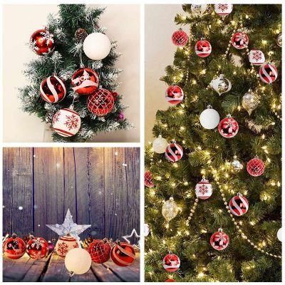 Hot Sale Multiple Christmas Balls with Glitters for Christmas Tree Decoration Ornaments