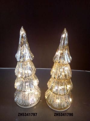 2021 Christmas Glass Tree with LED Inside