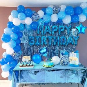 Happy Birthday Party Decorations Blue Man Woman Supplies