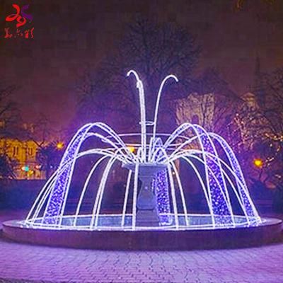 New Year Festival Decoration LED 3D Structure Fountain Motif Lights