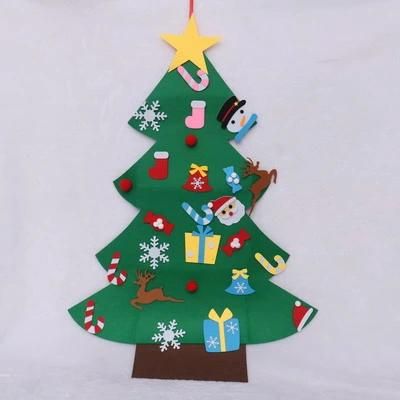 Wholesale High Quality New Design Snowman Figure Christmas Felt Wall Hanging DIY Ornament