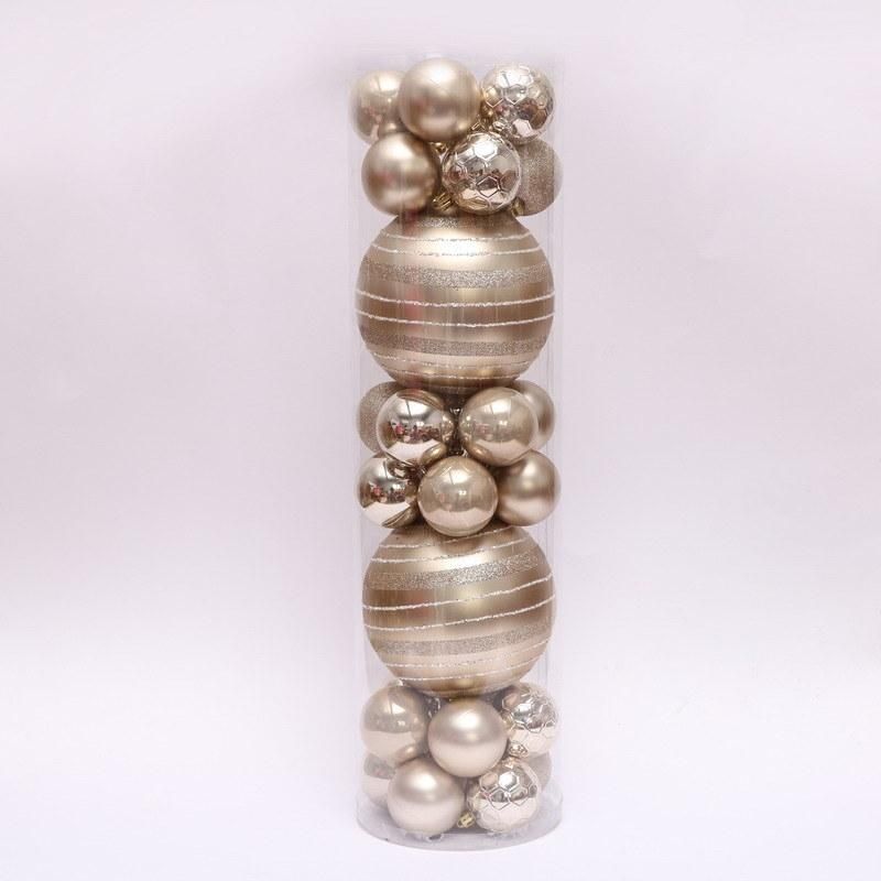New Arrival latest Design Factory Direct Sale Big Pack Christmas Plastic Ball for Christmas Tree