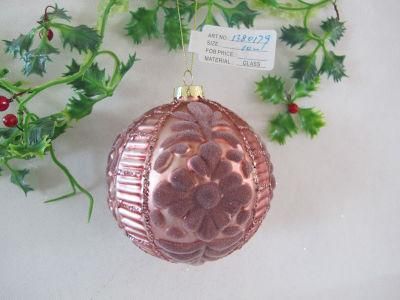 2021 Pink Color Christmas Glass Ball