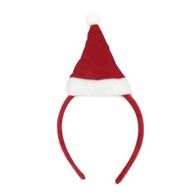 Red Hairband Christmas Santa Claus Headband Mini Santa Hat Hair Clip