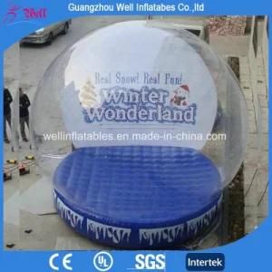 Giant Advertising Snow Globe Inflatable Snowing Globe for Christmas