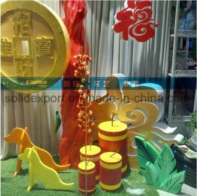 New Year Window Props Simulation Foam Firecrackers Shopping Mall Wedding Decoration