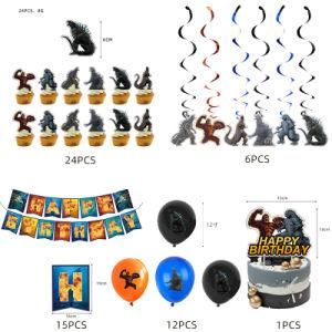 Godzilla Party Supplies Boy Baby Shower Happy Birthday Decoations