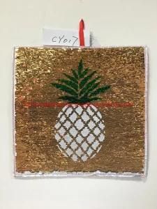 Two Colors Shiny Sequins Pineapple Ornament