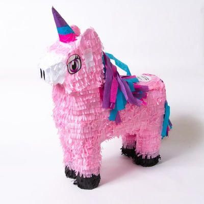 Pinata Donkey Shape Rainbow Children Game Props Decoration Party Pinata Candy Beat Toys for Birthday Part