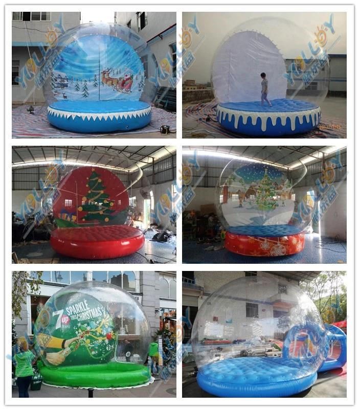 Transparent Inflatable Snow Globe for Christmas Decoration