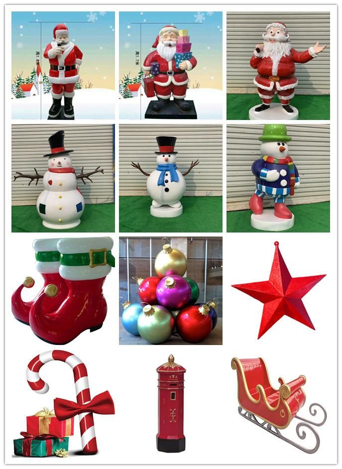 Large Hand Painted Resin Christmas Ball Ornaments for Christmas Crafts Decoration