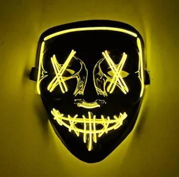 Hot Sell LED Halloween Party Luminous Facemask for Halloween