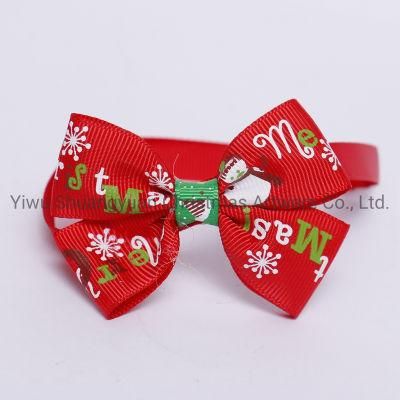 Christmas Pet Supplies Bowknot for Holiday Wedding Party Decoration Supplies Hook Ornament Craft Gifts