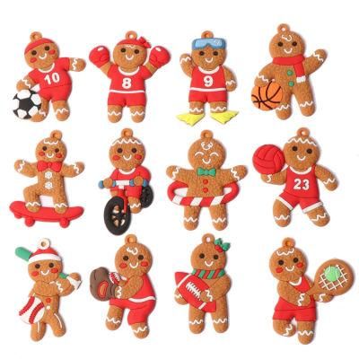 New Gingerbread Man Christmas Tree Ornament 12PCS