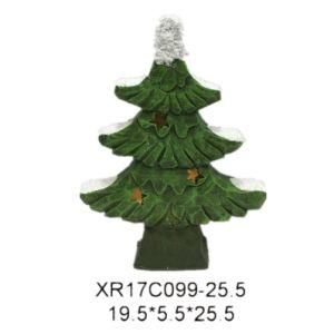 Amazon Best Selling Polyresin /Resin Craft Christmas Tree LED Light