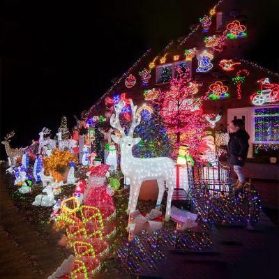 Life Size 3D Motif LED Christmas Light Reindeer for Sale