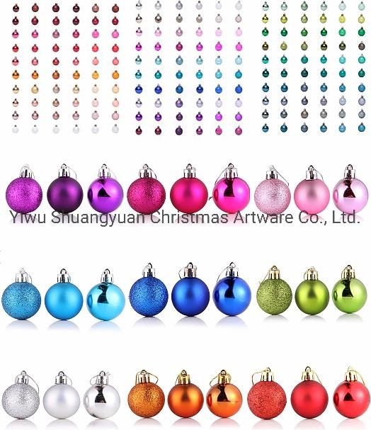 High Quality Plastic Christmas Balls Christmas Pattern Ball Christmas Painted Ball