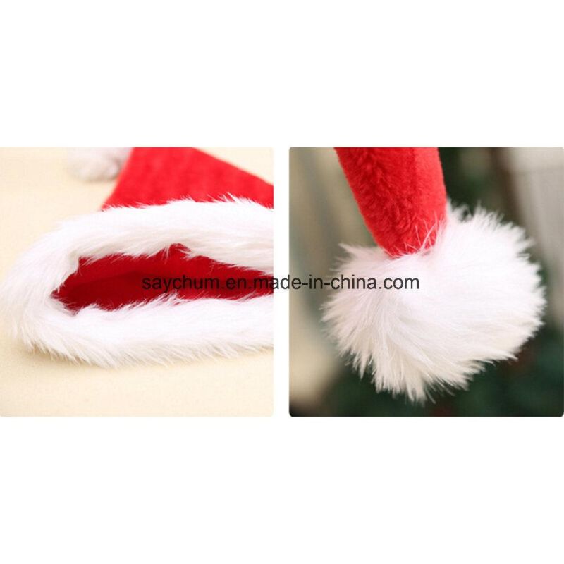 Custom Logo Coupon Santa Christmas Hat for Promotion