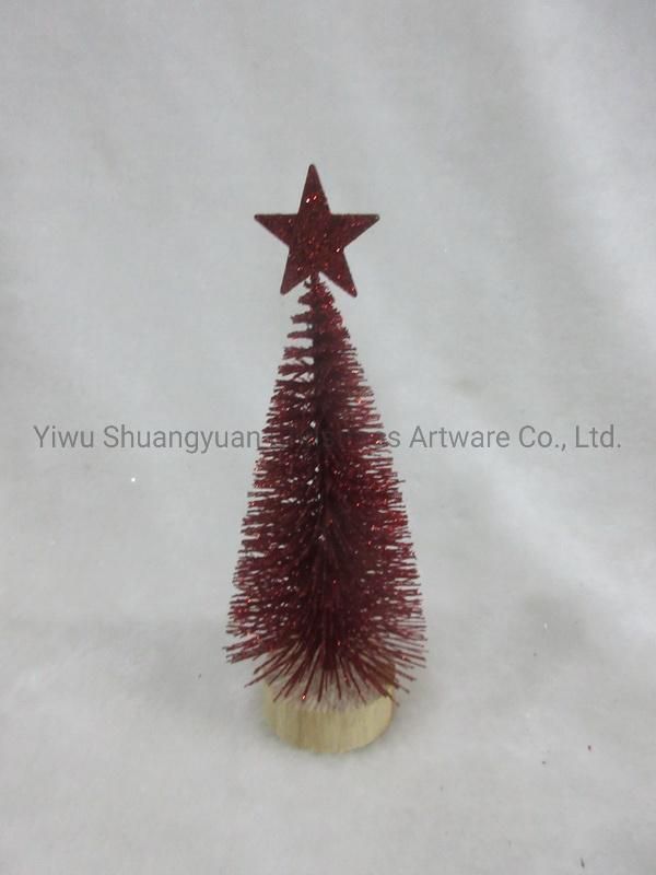 Christmas Mini Tree with Star for Holiday Wedding Party Decoration Hook Ornament Craft Gifts