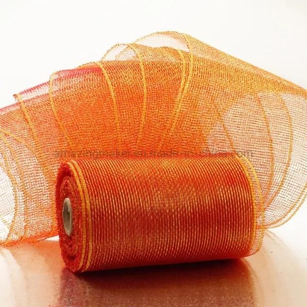 Two-Tone 6 Deco Mesh Ribbons for Party Packaging