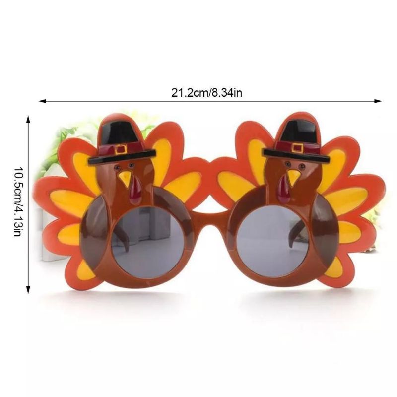 New Turkey Thanksgiving Day Costume Gift Party Supply Holiday Glasses