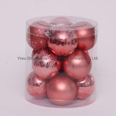 Custom Colorful Plastic Christmas Hanging Tree Ornaments Christmas Ball