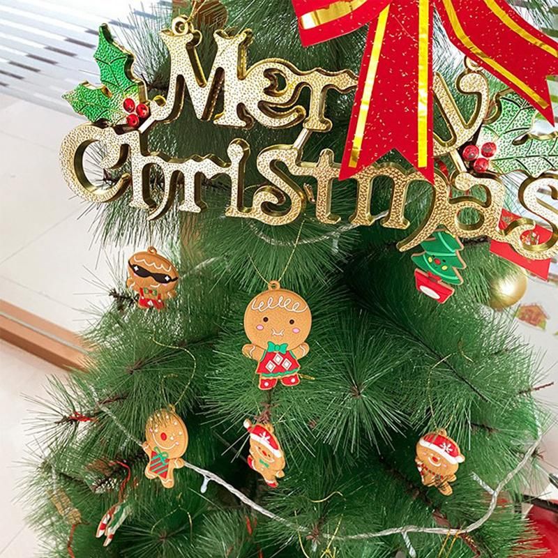 Christmas Tree The Gingerbread Man Ornaments Xmas Festival Hanging Decorations