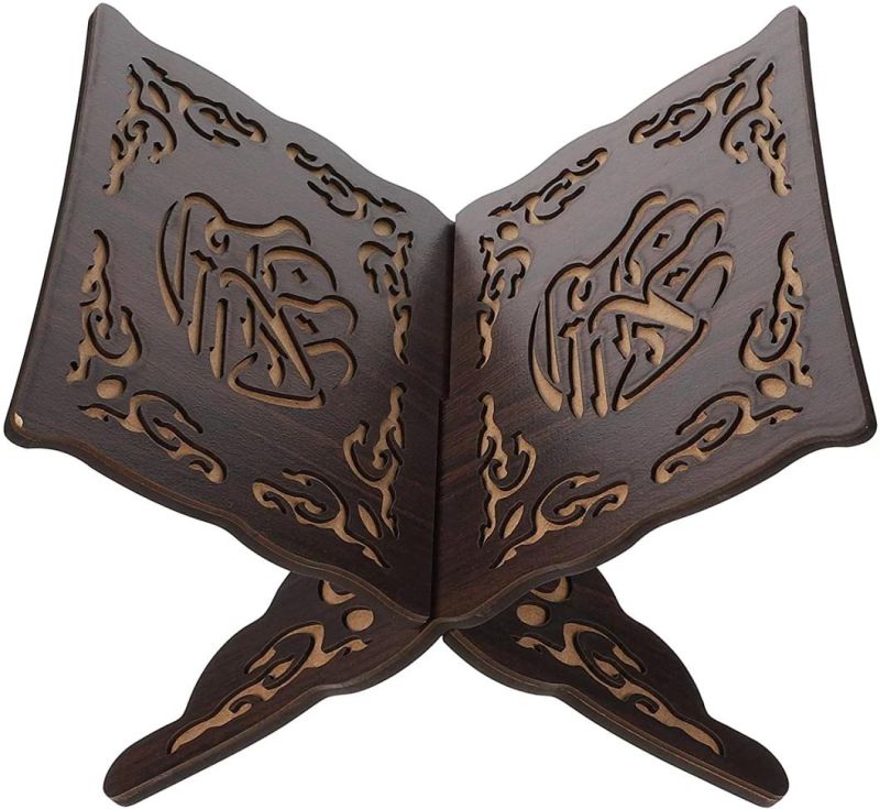 Muslim Eid Ramadan Islam Religion Gift Wooden Book Stand Vintage Holy Book Stand Holder Muslim Prayer Book Display Rack Hot Sale Products