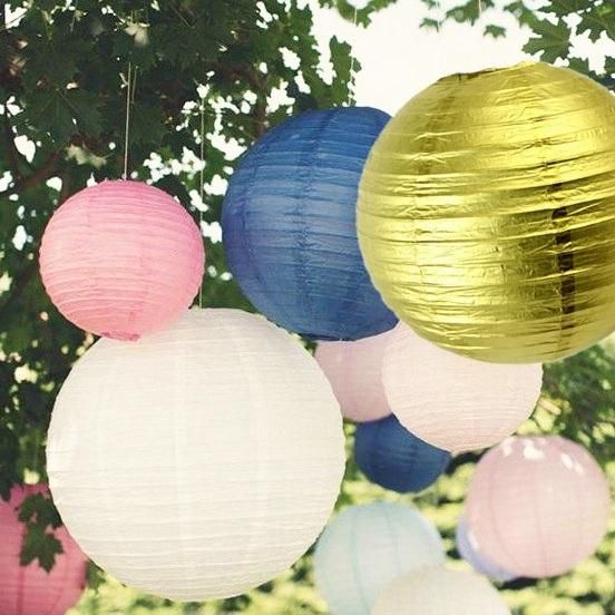 Party Supplier Colorful Round Paper Lantern for Wedding Decoration