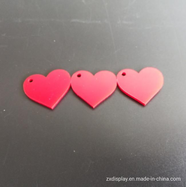 Custom Heart Shape Acrylic Pieces for Wedding Party Decoration