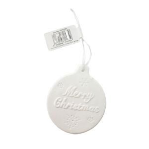 Christmas porcelain Round Blank Hanging Ornament
