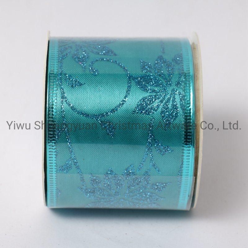 Christmas Ribbon Decor for Holiday Wedding Party Decoration Supplies Hook Ornament Craft Gifts