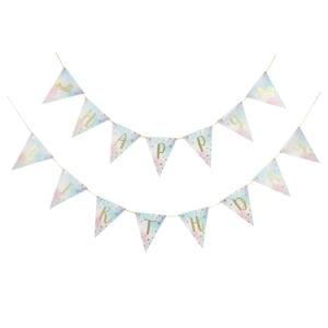Umiss Paper Bunting Unicorn Birthday Flag for Kids Birthday Decor