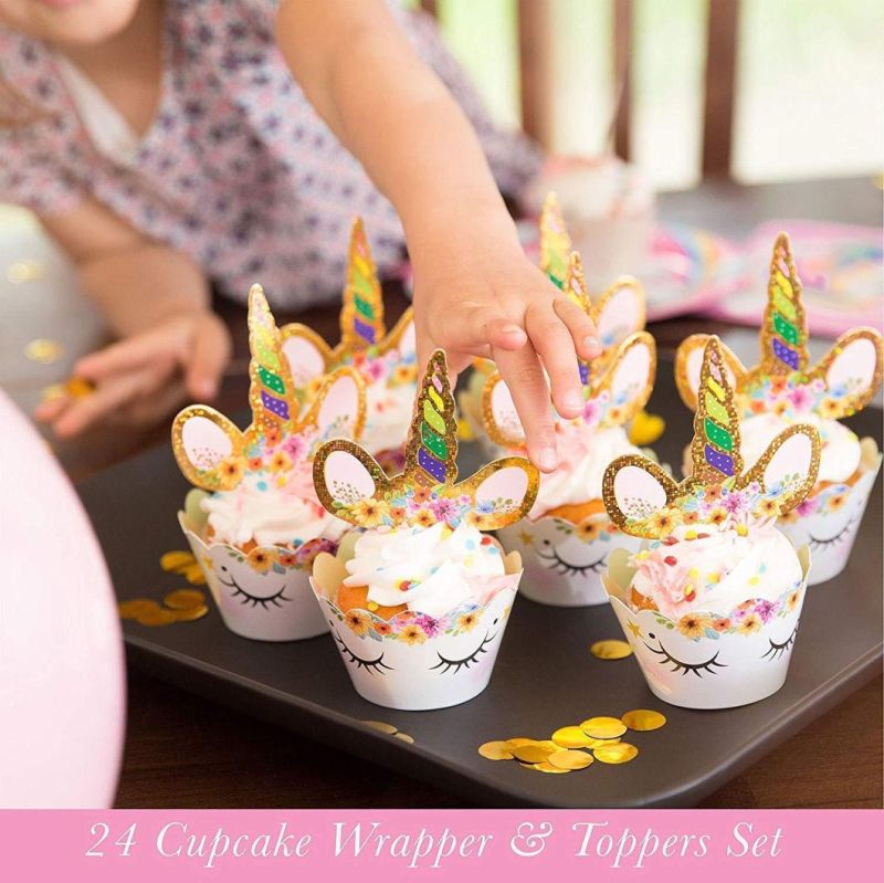 Kid Birthday Decorations Favors Set Unicorn Party Supplies