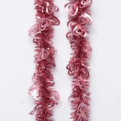 Popular Rose Gold Christmas Decorative Tinsel Party Festival Wedding Decorations Ornaments