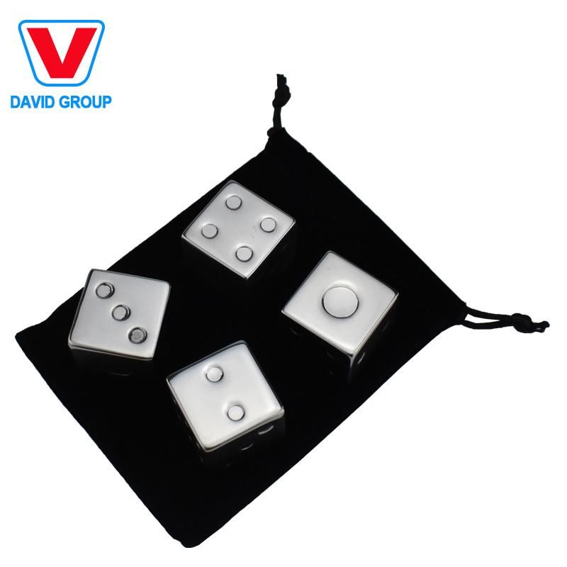 Metal Stainless Steel Dice Shape Whiskey Stone Ice Cube